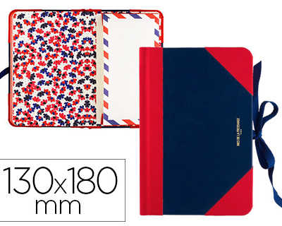 carnet-piqu-carpentras-notebook-parisien-13x18cm-48-pages-lign-m-dium-coloris-marine-rouge