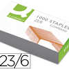 AGRAFE Q-CONNECT MODELE 23/6 C UIVRAE BOÎTE 1000 UNITAS AGRAFE Q-CONNECT MODELE 23/6 C UIVRAE BOÎTE 1000 UNITAS