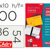 CARTE VISITE DECADRY ONE CLICK INKJET 86X54MM 280G BORDS LISSES COINS CARRÉS POCHETTE 100 UNITÉS BLANC CARTE VISITE DECADRY ONE CLICK INKJET 86X54MM 280G BORDS LISSES COINS CARRÉS POCHETTE 100 UNITÉS BLANC