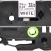 Brohter TZEN251 Ruban 24 mm Noir / blanc Brohter TZEN251 Ruban 24 mm Noir / blanc