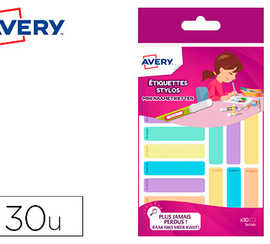 tiquette-avery-stylo-pastel-50x10mm-sachet-de-30-unit-s