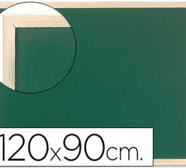 tableau-vert-q-connect-mural-c-adre-bois-laqu-craie-l-ger-r-sistant-nettoyage-facile-accessoires-fixation-mur-120x90cm