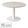 TABLE RONDE PAPERFLOW EASYDESK DIAMETRE 115CM COLORIS PIED ACIER BLANC PLATEAU BLANC TABLE RONDE PAPERFLOW EASYDESK DIAMETRE 115CM COLORIS PIED ACIER BLANC PLATEAU BLANC