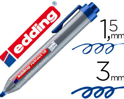 marqueur-edding-e12-tableau-bl-anc-ratractable-rechargeable-pointe-ogive-1-5-3mm-effacable-asec-coloris-bleu