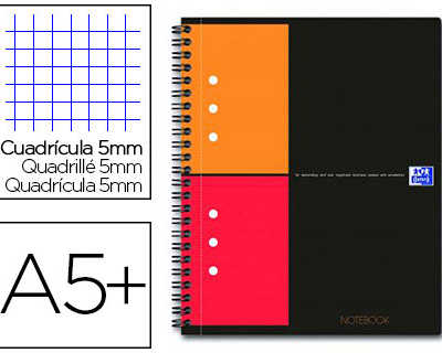 cahier-notebook-oxford-optik-p-aper-couverture-rigide-a5-16-9x21cm-160-pages-5x5mm-feuilles-datachables-perforaes-noir