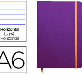 carnet-rhodia-webnotebook-a6-9-x14cm-couverture-simili-cuir-saphir-192-pages-90g-ligna-alastique-marque-page-orange