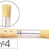 BROSSE À POCHER RAPHAËL SOIE Nº4 VIROLE FER BLANC NICKELÉ MANCHE BOIS BRUT BROSSE À POCHER RAPHAËL SOIE Nº4 VIROLE FER BLANC NICKELÉ MANCHE BOIS BRUT