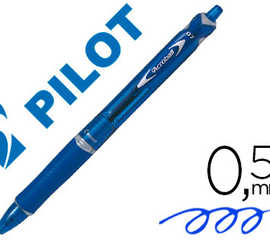 stylo-bille-pilot-rt-acroball-begreen-criture-moyenne-0-5mm-r-tractable-glisse-extr-me-corps-couleur-encre-bleue