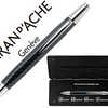 STYLO-BILLE CARAN D'ACHE ALCHE MIX BOUTON PRESSOIR CORPS FIBRE CARBONE POINTE CONIQUE MOYENNE ÉTUI METALLISÉ STYLO-BILLE CARAN D'ACHE ALCHE MIX BOUTON PRESSOIR CORPS FIBRE CARBONE POINTE CONIQUE MOYENNE ÉTUI METALLISÉ