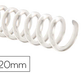 spirale-q-connect-plastique-tr-ansparent-32-5-1-160f-calibre-2mm-diametre-20mm-bo-te-100-unitas