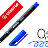 STYLO-FEUTRE STABILO OHP PEN P ERMANENT POINTE EXTRA FINE 0.4MM ENCRE INDALABILE MULTI-SUPPORTS AGRAFE COLORIS BLEU STYLO-FEUTRE STABILO OHP PEN P ERMANENT POINTE EXTRA FINE 0.4MM ENCRE INDALABILE MULTI-SUPPORTS AGRAFE COLORIS BLEU