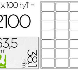 atiquette-adhasive-q-connect-6-3-5x38-1mm-coins-arrondis-imprimante-jet-d-encre-laser-copieur-100-feuilles-2100-unitas