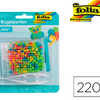 PERLE À REPASSER FOLIA CARRÉ EN KIT COMPLET AVEC 1 PLAQUE 220 PERLES ET 1 PINCETTE PERLE À REPASSER FOLIA CARRÉ EN KIT COMPLET AVEC 1 PLAQUE 220 PERLES ET 1 PINCETTE