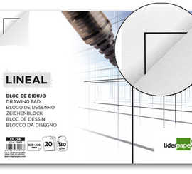 bloc-liderpapel-papier-dessin-lin-aire-encoll-avec-encadrement-130g-m2-format-a4-230x325mm-20f