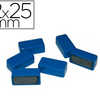 AIMANT 12X25MM COLORIS BLEU BLISTER 6 UNITÉS