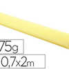 PAPIER CARTONNÉ MAILDOR 175G/M2 ONDULÉ MAXI CANNELURE UNICOLORE JAUNE ROULEAU 2X0.7M