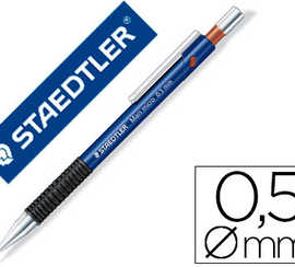 porte-mine-staedtler-mars-micr-o-0-5mm-embout-et-agrafe-matalliques-grip-caoutchouc-amortisseur-mine