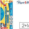 ROLLER PAPER MATE REPLAY PREMIUM ENCRE EFFAÇABLE 2 RECHARGES BLEUES OFFERTES BLISTER