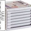 MODULE Q-CONNECT 6 TIROIRS SEC RÉTAIRE SUPERPOSABLE DOC FORMAT INCLUS 270X320MM 370X305X215MM GRIS OPAQUE MODULE Q-CONNECT 6 TIROIRS SEC RÉTAIRE SUPERPOSABLE DOC FORMAT INCLUS 270X320MM 370X305X215MM GRIS OPAQUE