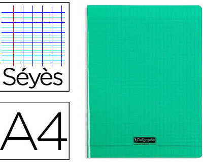 cahier-piqua-clairefontaine-co-uverture-polypropylene-transparente-a4-21x29-7cm-96-pages-90g-sayes-coloris-vert