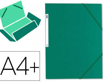 chemise-elba-carte-lustr-e-5-10e-a4-24x32cm-3-rabats-fermeture-lastique-tiquette-dos-coloris-vert