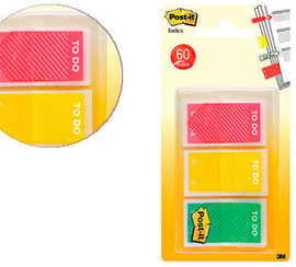 marque-pages-post-it-index-to-do-23-8x43-1mm-60f-coloris-rouge-jaune-vert-lot-3x20-unitas