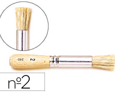 brosse-pocher-rapha-l-soie-n-2-virole-fer-blanc-nickel-manche-bois-brut