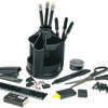 POT MULTIFONCTIONS ROTATIF PLASTIQUE ACCESSOIRES BUREAU 7 PIÈCES HAUTEUR 100MM DIAMÈTRE 125MM COLORIS NOIR POT MULTIFONCTIONS ROTATIF PLASTIQUE ACCESSOIRES BUREAU 7 PIÈCES HAUTEUR 100MM DIAMÈTRE 125MM COLORIS NOIR