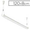 PLAFONNIER MAULSTART LED BASSE CONSOMMATION CORDON 2,5M CLASSE A+ 35W 1200MM COLORIS BLANC