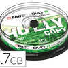 DVD-R EMTEC RÉINSCRIPTIBLE 4.7GB VITESSE 16X TOUR 10 UNITÉS