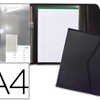 PORTE-DOCUMENTS BEAUTONE POLYPROPYLÈNE 5 POCHETTES BLOC-NOTES FERMETURE VELCRO A4 210X297MM COLORIS NOIR PORTE-DOCUMENTS BEAUTONE POLYPROPYLÈNE 5 POCHETTES BLOC-NOTES FERMETURE VELCRO A4 210X297MM COLORIS NOIR