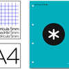 BLOC NOTES LIDERPAPEL ANTARTIK 100 FEUILLES ENCOLLÉES 100G A4 QUADRILLAGE 5MM COLORIS TURQUOISE BLOC NOTES LIDERPAPEL ANTARTIK 100 FEUILLES ENCOLLÉES 100G A4 QUADRILLAGE 5MM COLORIS TURQUOISE