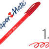 STYLO-BILLE PAPER MATE INKJOY 100 CAP ÉCRITURE FINE ROUGE