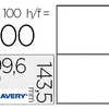 ATIQUETTE ADHASIVE AVERY LASER OPAQUE TRES BLANCHE 199.6X143.5MM BOÎTE 200 UNITAS