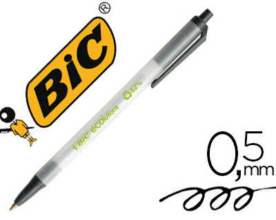stylo-bille-bic-acolutions-cli-c-stic-recycla-acriture-moyenne-0-5mm-encre-douce-ratractable-coloris-noir