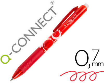 roller-q-connect-acriture-moye-nne-0-7mm-encre-effacable-grip-prahension-gomme-sertie-coloris-rouge
