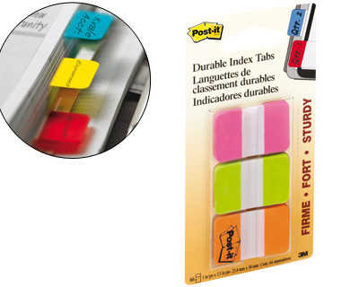 marque-pages-post-it-index-rig-ide-25x44mm-22f-3-coloris-rose-vert-orange-set-22-index-couleur