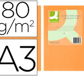papier-couleur-q-connect-multi-fonction-a3-80g-m2-unicolore-orange-naon-ramette-500-feuilles