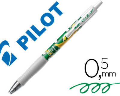 stylo-bille-pilot-g2-7-mika-dition-limit-e-banane-criture-moyenne-encre-gel-r-tractable-corps-translucide-vert