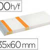 BLOC VENDEUR LIDERPAPEL 2 COUP ONS DATACHABLES 100 FEUILLES 60X135MM PAPIER BLANC BANDE COULEUR COLORIS ORANGE BLOC VENDEUR LIDERPAPEL 2 COUP ONS DATACHABLES 100 FEUILLES 60X135MM PAPIER BLANC BANDE COULEUR COLORIS ORANGE