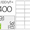 ATIQUETTE ADHASIVE Q-CONNECT 9 9X38.1MM COINS ARRONDIS IMPRIMANTE JET ENCRE LASER COPIEUR BOÎTE 100 FEUILLES 1400 UNITAS ATIQUETTE ADHASIVE Q-CONNECT 9 9X38.1MM COINS ARRONDIS IMPRIMANTE JET ENCRE LASER COPIEUR BOÎTE 100 FEUILLES 1400 UNITAS