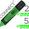 SURLIGNEUR Q-CONNECT PREMIUM P OINTE BISEAUTAE ENCRE BASE EAU CORPS COULEUR ENCRE GRIP CAOUTCHOUC CAPUCHON CLIP VERT