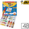 MARQUEUR BIC KIDS DACORALO INO DORE INSACHABLE AIR POINTE OGIVE INDAFORMABLE BLOQUAE COULEURS VIVES SCHOOLPACK 48 UNITAS