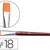 PINCEAU JPC CRÉATIONS BROSSE VIROLE ALUMINIUM POILS SYNTHÉTIQUES Nº18 OCRE JAUNE MANCHE COURT BOIS ROUGE MÉTALLISÉ PINCEAU JPC CRÉATIONS BROSSE VIROLE ALUMINIUM POILS SYNTHÉTIQUES Nº18 OCRE JAUNE MANCHE COURT BOIS ROUGE MÉTALLISÉ