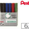 MARQUEUR PENTEL NN50 PERMANENT POINTE OGIVE TRACA 1.5MM ENCRE INDALABILE CORPS PLASTIQUE RECYCLA TOUT SUPPORT 6 UNITAS MARQUEUR PENTEL NN50 PERMANENT POINTE OGIVE TRACA 1.5MM ENCRE INDALABILE CORPS PLASTIQUE RECYCLA TOUT SUPPORT 6 UNITAS
