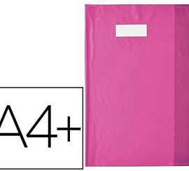 protege-cahier-elba-styl-sms-p-vc-opaque-12-100e-sans-phtalates-porte-atiquette-et-atiquette-a4-240x320mm-rose