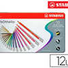 CRAYON COULEUR STABILO CARBOTH ELLO FUSAIN PASTEL AQUARELLABLE BEAUX ARTS MINE 4.2MM ESTOMPAGE ASEC BOÎTE MATAL 12U CRAYON COULEUR STABILO CARBOTH ELLO FUSAIN PASTEL AQUARELLABLE BEAUX ARTS MINE 4.2MM ESTOMPAGE ASEC BOÎTE MATAL 12U