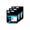 HP 711 pack de 3 cart. d'encre magenta