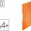 PROTÈGE-DOCUMENTS LEITZ WOW POLYPROPYLÈNE 40 POCHETTES 80 VUES 231X16X310MM ÉTIQUETTE DOS COLORIS ORANGE MÉTALLISÉ