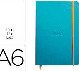 carnet-rhodia-webnotebook-a6-9-x14cm-couverture-simili-cuir-turquoise-192-pages-90g-uni-alastique-marque-page-orange